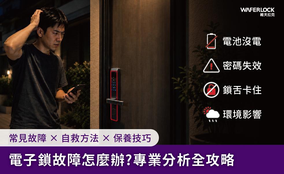 電子鎖故障全攻略：從電力防護、電池安全到故障排除的完整指南